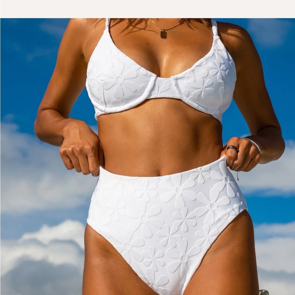 Kenny Flowers White Lace Bikini Set